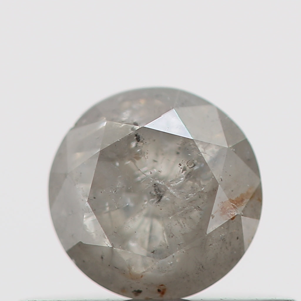 0.30 Carat Salt and Pepper Round Brilliant Cut Natural Loose Diamond